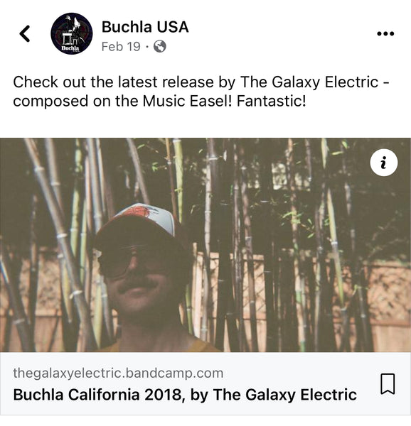 Buchla California 2018 Now Available on CD