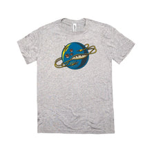 Load image into Gallery viewer, The Galaxy Electric - Cosmic Logo Tee - Light-Year Gray